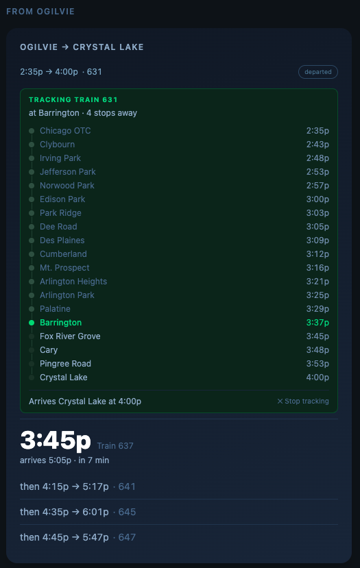 Train Times